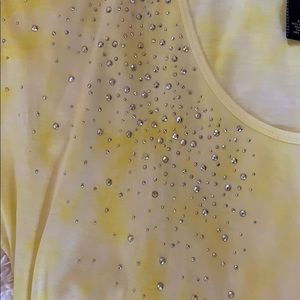 INC LONG LIGHT WEIGHT BRIGHT YELLOW SHIRT M